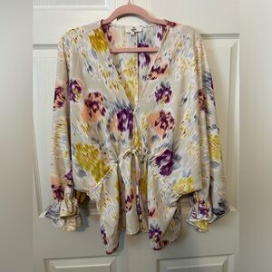 Entro Multicolor Abstract Blouse